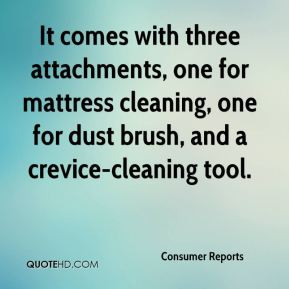 ... mattress cleaning, one for dust brush, and a crevice-cleaning tool