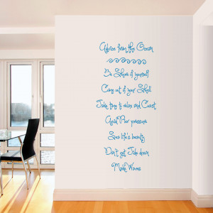 Advice From The Ocean - Wall Decals