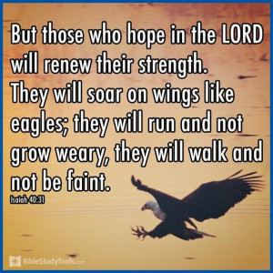 But those who hope in the Lord....