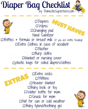 ... Free Printable Checklist! Perfect to go along with baby shower gift