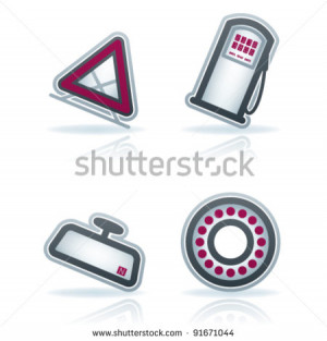 ... on Car Parts And Accessories Stock Vector 91671044 Shutterstock