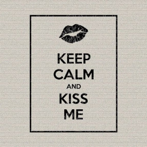 Valentines Day Keep Calm Kiss Me Quote Wall Decor by DigitalThings, $1 ...