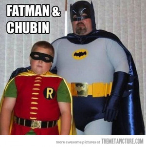 Funny photos funny fat Batman Robin