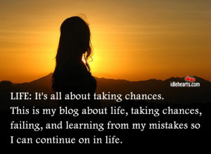 Love Taking Chances Quotes