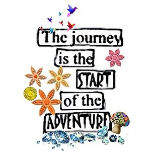 the journey is the start of the adventure quote text premade filler ...