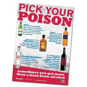 pick your poison poster the pick your poison poster features bottles ...