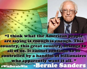 think what the American people are saying is enough is enough. This ...