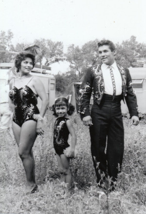 Mexican Circus Performers At the Circus in Black and White # 29