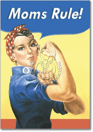 Moms Rule Unique Inappropriate Humorous Birthday Greeting Card ...