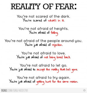 truth #quote #fear #scared of love #life