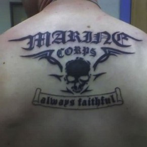 Marine Large Corps Tattoos Always Faithful Pictures