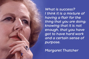 Margaret Thatcher on What is success