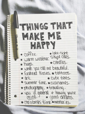 Things that make me happy