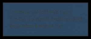Christy Hammond Mesh Implant Quote