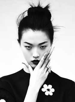jewelry Black and White fashion chic nails bun fierce fashion ...