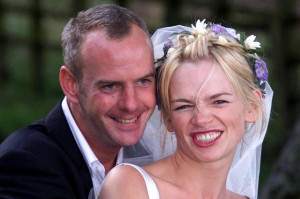 Zoe Ball and Norman Cook on their wedding day