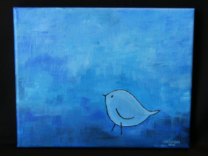 Blue Bird of Happiness, 8x10, 8/19/10