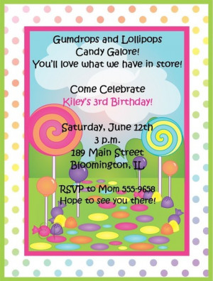 Help me plan a Candyland Birthday party!