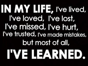 ve learned a lot....