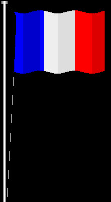 Waving Animated Flag France