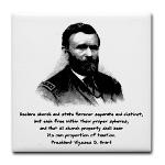 Ulysses S. Grant Quote Jr. Ringer T-Shirt