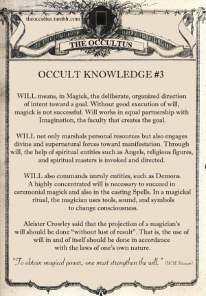 ... this OCCULT KNOWLEDGE series, please give it a heart and/or reblog