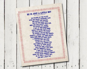 He's Just a Little Boy Poem printable