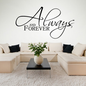 ... And-Forever-Italic-Wall-Stickers-Love-Quotes-Wall-Art-Decal-Transfers