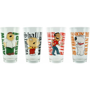 Family Guy Quotes Pint Glass Set - 4 Pack