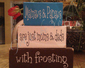 ... Wooden Block Set Mamaws and Papaws are Just Moms and dads with