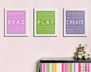 Childrens art for kids. Inspiration Typography Prints- Playroom decor ...