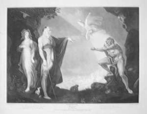 Miranda, Prospero, Ariel, and Caliban