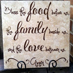 Bless This Family Quote Tile Ceramic Tile Perfect by gotdecalz, $22.00