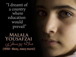 Malala Yousafzai the Pakistani girl that is the inspiration for Malala ...