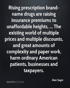 Rising prescription brand-name drugs are raising insurance premiums to ...