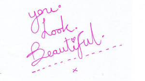 You Look Beautiful Mirror 'you look beautiful' compact