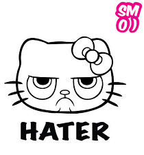 Hello Kitty Grumpy Cat Hater Mmw Jdm Car Truck Van Tablet