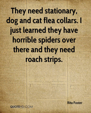 They Need Stationary, Dog And Cat Flea Collars. I Just Learned They ...