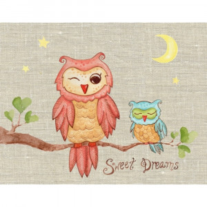 SWEET DREAMS (Baby Owl) Wall Art