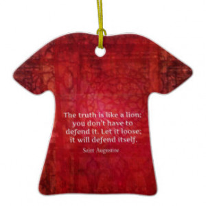 St. Augustine inspirational quote on TRUTH Double-Sided T-Shirt ...