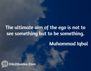 The ultimate aim of the ego is not to see something but to be ...