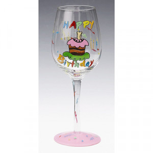 wine glass happy birthday drinkware $ 18 00 happy birthday wine glass ...