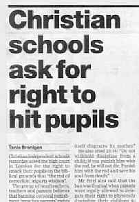 of headteachers, teachers and parents believes that banning corporal ...