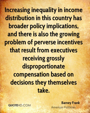 Increasing inequality in income distribution in this country has ...