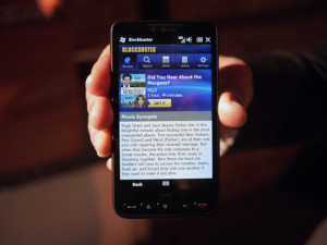 Blockbuster App. The HTC HD2 comes with an app for downloading full ...