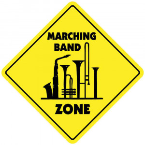 Marching Band Zone Sign