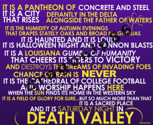 Dan Boone LSU Death Valley Quote Print by dragonlp86 on Etsy, $7.00