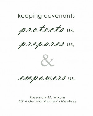 LDS General Women's Meeting Quote #covenants #obedience ...