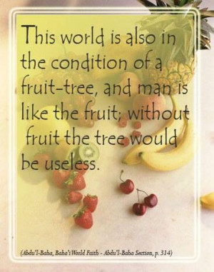Baha'i quote from Abdu'l-Baha for your spiritual nourishment ...