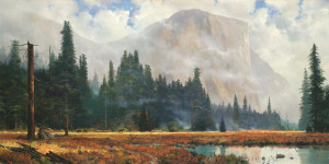thomas kinkade yosemite meadow prints recommended size 16 x 8 inch 20 ...